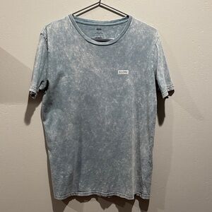 Globe Men's Stonewashed Blue Short Sleeve Men’s Cotton Tee T-shirt medium